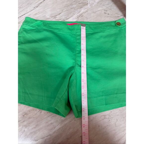 Lilly Pulitzer Green Alessi Stretch Short Side Zipper cotton stretch size 12 - Picture 6 of 6